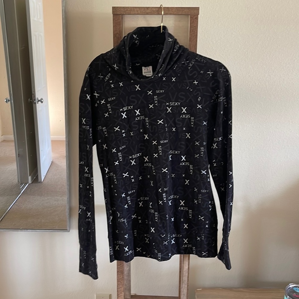 Victoria’s Secret sexy sport pullover turtleneck workout shirt size Large